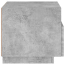 vidaXL betonszürke éjjeliszekrény LED-világítással 40 x 39 x 37 cm
