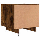 vidaXL 2 db sonoma tölgy színű éjjeliszekrény LED-ekkel 40x39x37 cm