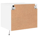 vidaXL 2 db fehér falra szerelhető éjjeliszekrény LED-világítással