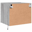 vidaXL szürke sonoma színű fali éjjeliszekrény LED-világítással