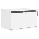 vidaXL 2 db fehér falra szerelhető éjjeliszekrény LED-világítással