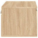 vidaXL 2 db sonoma tölgy színű fali éjjeliszekrény LED-világítással