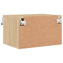 vidaXL 2 db sonoma tölgy színű fali éjjeliszekrény LED-világítással