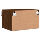 vidaXL 2 db barna tölgy színű éjjeliszekrény LED-világítással