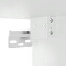 vidaXL fehér falra szerelhető TV-szekrény LED-lámpákkal 30x28,5x30 cm
