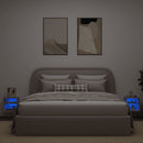 vidaXL 2 db sonoma tölgy fali TV-szekrény LED-ekkel 30x28,5x30 cm
