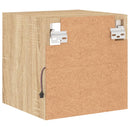 vidaXL 2 db sonoma tölgy fali TV-szekrény LED-ekkel 30x28,5x30 cm
