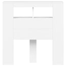 vidaXL fehér szerelt fa LED-es fejtámla 100x18,5x103,5 cm