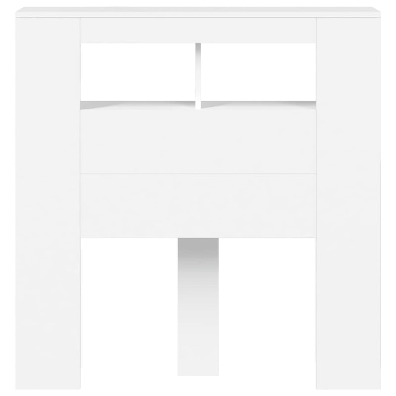vidaXL fehér szerelt fa LED-es fejtámla 100x18,5x103,5 cm