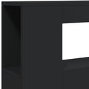 vidaXL fekete szerelt fa LED-es fejtámla 100x18,5x103,5 cm