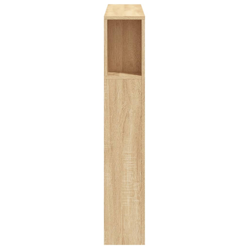 vidaXL sonoma tölgy színű szerelt fa LED-es fejtámla 100x18,5x103,5 cm