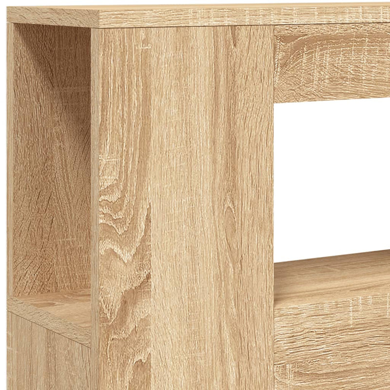 vidaXL sonoma tölgy színű szerelt fa LED-es fejtámla 100x18,5x103,5 cm