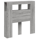 vidaXL szürke sonoma szerelt fa LED-es fejtámla 100x18,5x103,5 cm