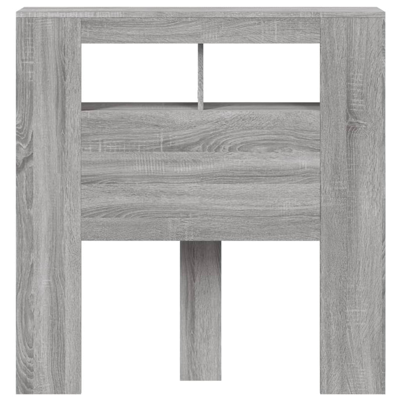 vidaXL szürke sonoma szerelt fa LED-es fejtámla 100x18,5x103,5 cm