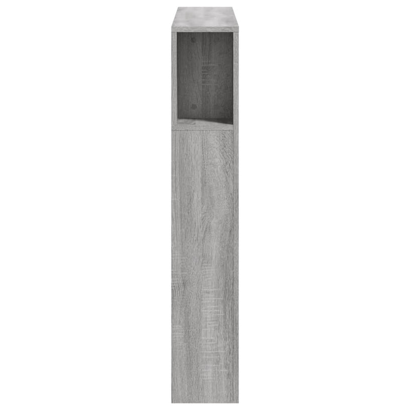 vidaXL szürke sonoma szerelt fa LED-es fejtámla 100x18,5x103,5 cm