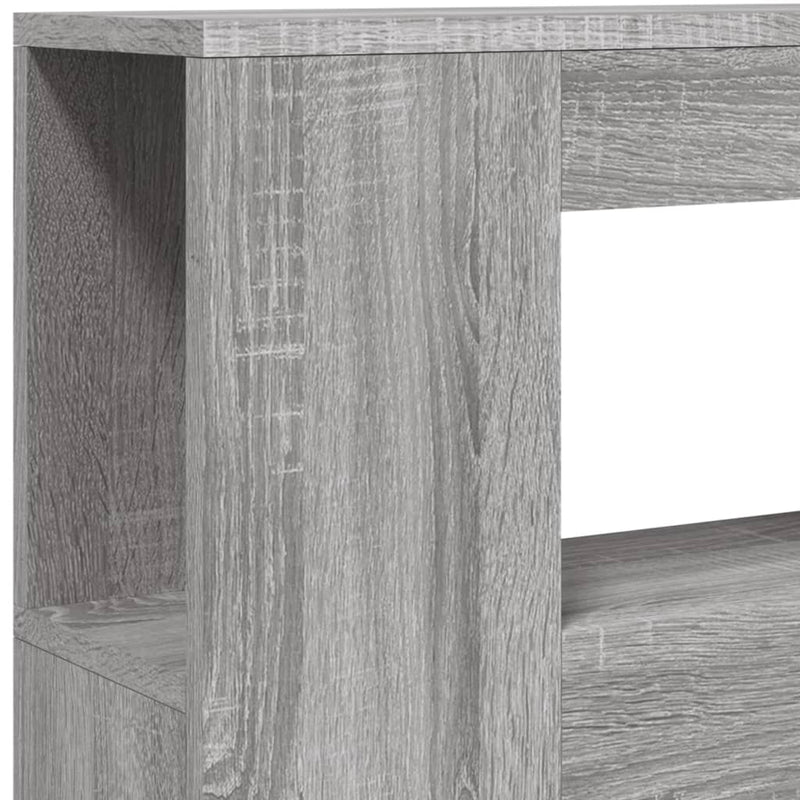 vidaXL szürke sonoma szerelt fa LED-es fejtámla 100x18,5x103,5 cm