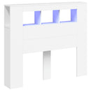 vidaXL fehér szerelt fa LED-es fejtámla 120x18,5x103,5 cm