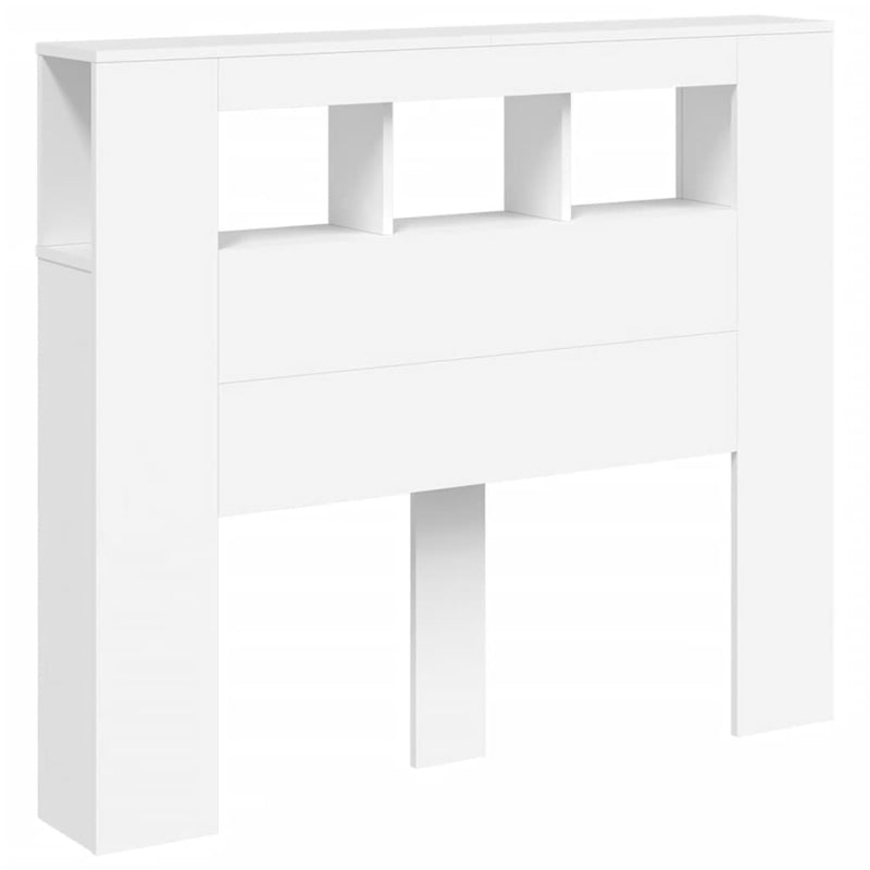 vidaXL fehér szerelt fa LED-es fejtámla 120x18,5x103,5 cm