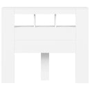 vidaXL fehér szerelt fa LED-es fejtámla 120x18,5x103,5 cm