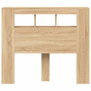 vidaXL sonoma tölgy színű szerelt fa LED-es fejtámla 120x18,5x103,5 cm
