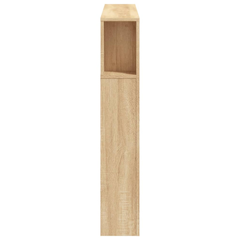 vidaXL sonoma tölgy színű szerelt fa LED-es fejtámla 120x18,5x103,5 cm