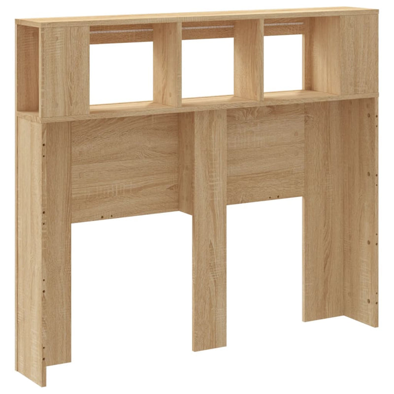 vidaXL sonoma tölgy színű szerelt fa LED-es fejtámla 120x18,5x103,5 cm
