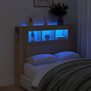 vidaXL sonoma tölgy színű szerelt fa LED-es fejtámla 120x18,5x103,5 cm