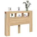 vidaXL sonoma tölgy színű szerelt fa LED-es fejtámla 140x18,5x103,5 cm