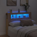 vidaXL sonoma tölgy színű szerelt fa LED-es fejtámla 140x18,5x103,5 cm