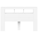 vidaXL fehér szerelt fa LED-es fejtámla 160x18,5x103,5 cm