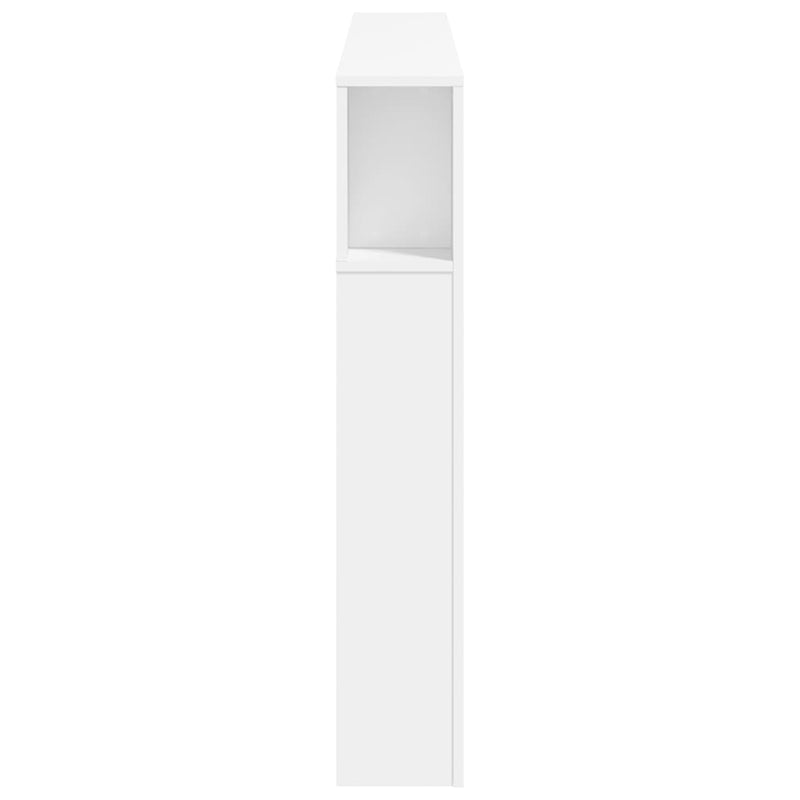 vidaXL fehér szerelt fa LED-es fejtámla 160x18,5x103,5 cm