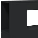 vidaXL fekete szerelt fa LED-es fejtámla 160x18,5x103,5 cm
