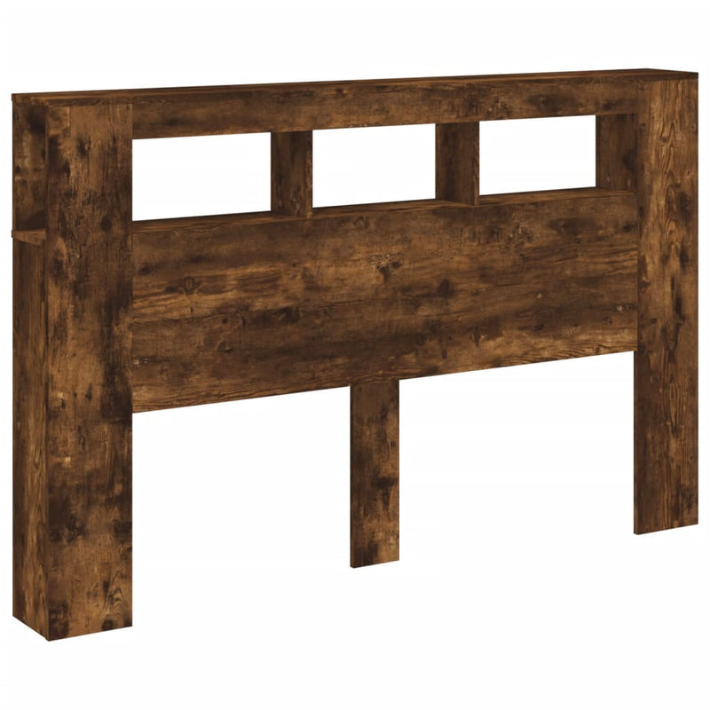 vidaXL sonoma tölgy színű szerelt fa LED-es fejtámla 160x18,5x103,5 cm