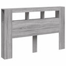 vidaXL szürke sonoma szerelt fa LED-es fejtámla 160x18,5x103,5 cm