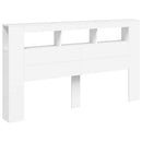 vidaXL fehér szerelt fa LED-es fejtámla 180x18,5x103,5 cm