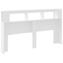 vidaXL fehér szerelt fa LED-es fejtámla 180x18,5x103,5 cm