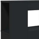 vidaXL fekete szerelt fa LED-es fejtámla 180x18,5x103,5 cm