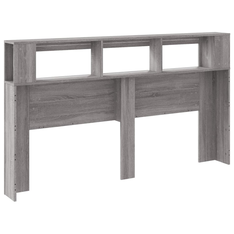 vidaXL szürke sonoma szerelt fa LED-es fejtámla 180x18,5x103,5 cm