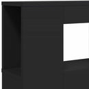 vidaXL fekete szerelt fa LED-es fejtámla 200 x 18,5 x 103,5 cm