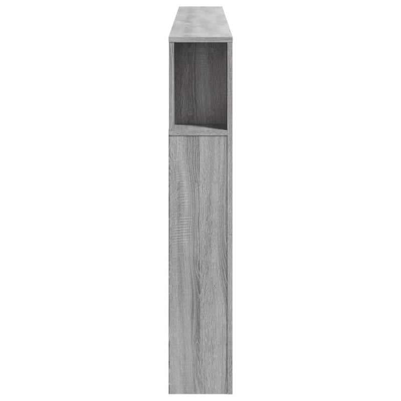 vidaXL szürke sonoma szerelt fa LED-es fejtámla 200 x 18,5 x 103,5 cm
