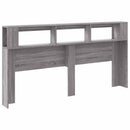 vidaXL szürke sonoma szerelt fa LED-es fejtámla 200 x 18,5 x 103,5 cm