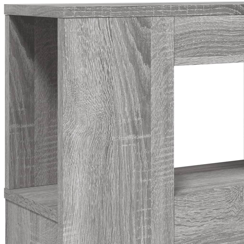 vidaXL szürke sonoma szerelt fa LED-es fejtámla 200 x 18,5 x 103,5 cm