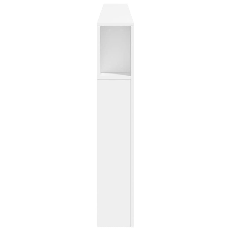 vidaXL fehér szerelt fa LED-es fejtámla 220x18,5x103,5 cm