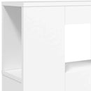 vidaXL fehér szerelt fa LED-es fejtámla 220x18,5x103,5 cm