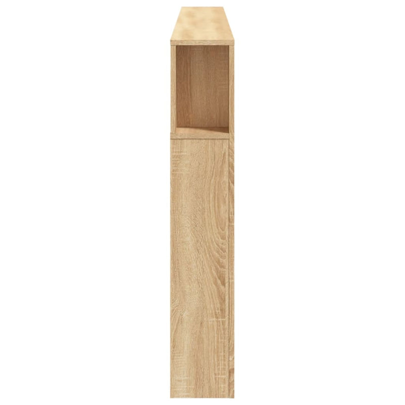 vidaXL sonoma tölgy színű szerelt fa LED-es fejtámla 220x18,5x103,5 cm