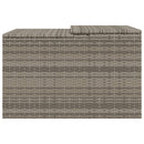 vidaXL szürke polyrattan robotfűnyíró garázs 86 x 90 x 52/57 cm