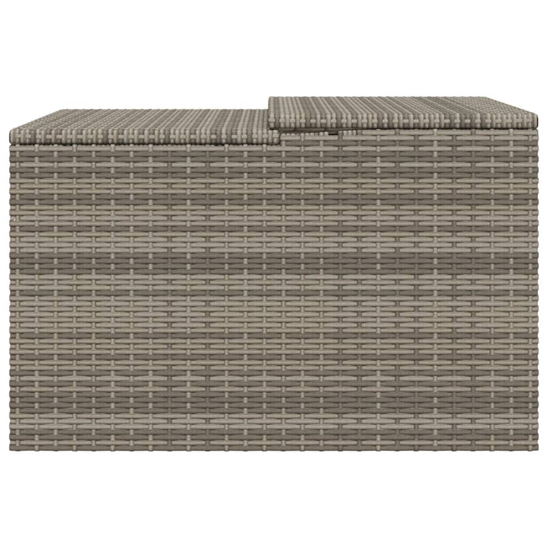 vidaXL szürke polyrattan robotfűnyíró garázs 86 x 90 x 52/57 cm