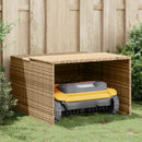 vidaXL bézs polyrattan robotfűnyíró garázs 86 x 90 x 52/57 cm