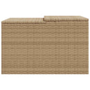 vidaXL bézs polyrattan robotfűnyíró garázs 86 x 90 x 52/57 cm