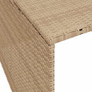 vidaXL bézs polyrattan robotfűnyíró garázs 86 x 90 x 52/57 cm